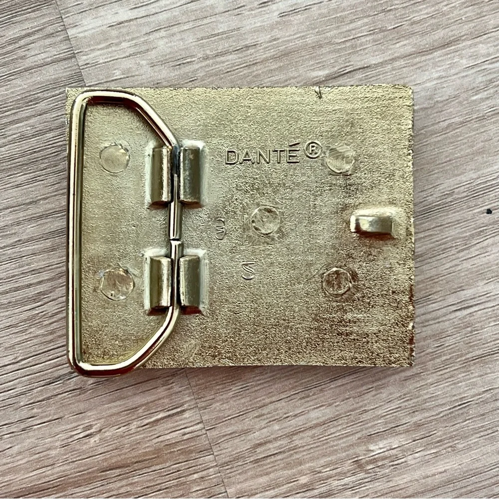 Vintage 70’s Dante Belt Buckle “H” Engraved‎